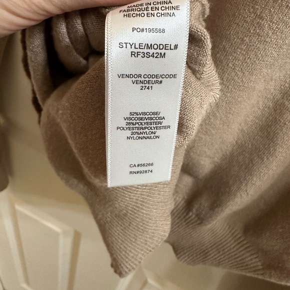 Splendid Super Soft Tan Pullover Top Lightweight Sweater - Picture 2 of 4